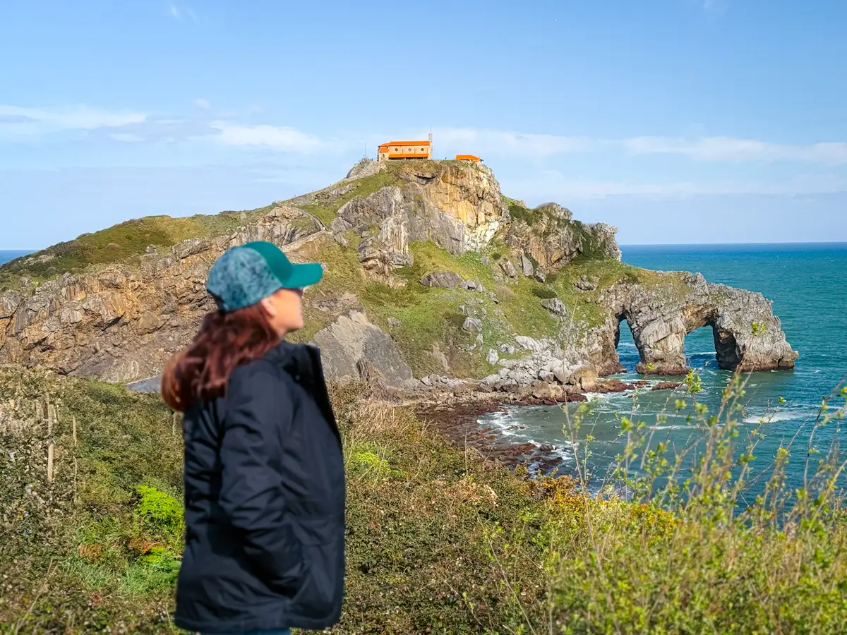 bucket list view of Gaxtelugazte near bilbao in north spain basque country gaxtelugazte bilbao spain basque country