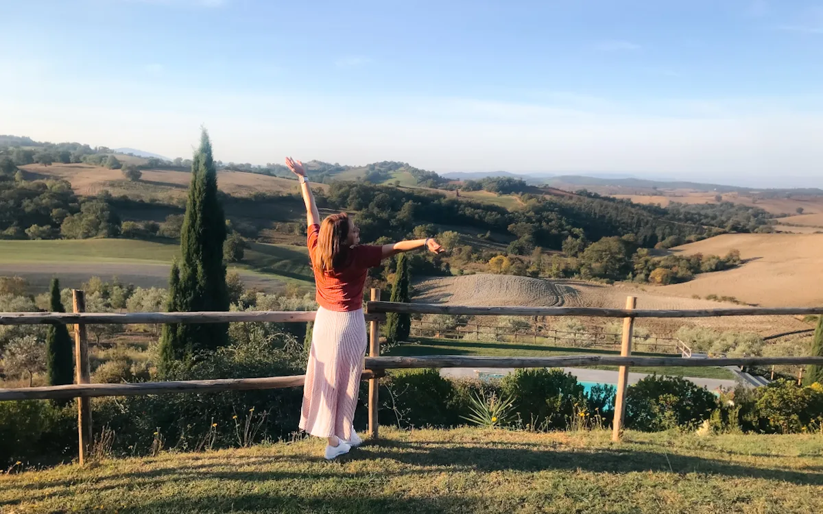 Tuscany's view with rolling hills and golden hues ultimate 5-day tuscany road trip itinerary bucket list